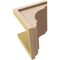Ekena Millwork 10"W x 10"D x 10"H Wide Bryant Rough Cedar Woodgrain TimberThane Corbel, Primed Tan CORUR10X10X10BRYRCPR - alternate 5